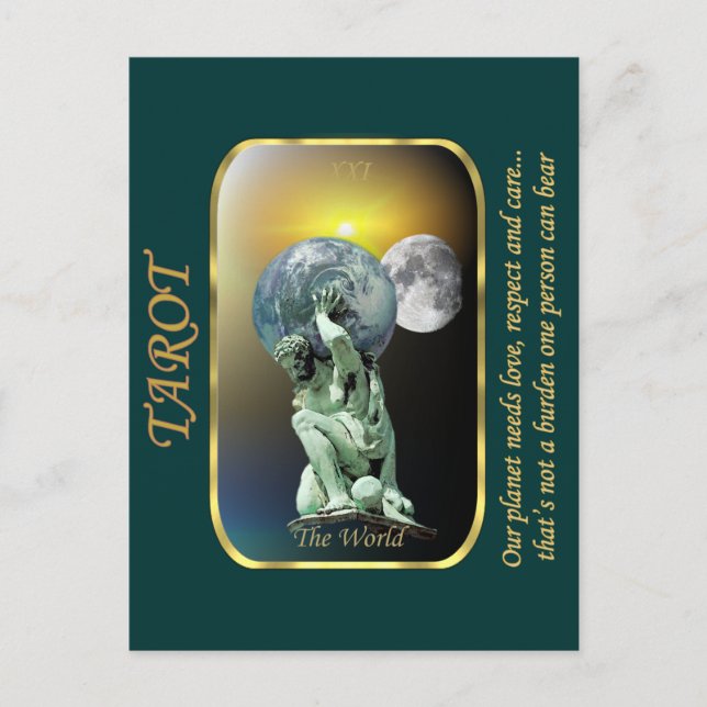 Tarjeta Tarot - El mundo (Anverso)