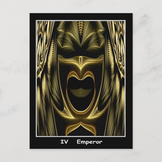 Tarjeta Tarot Emperador (Anverso)