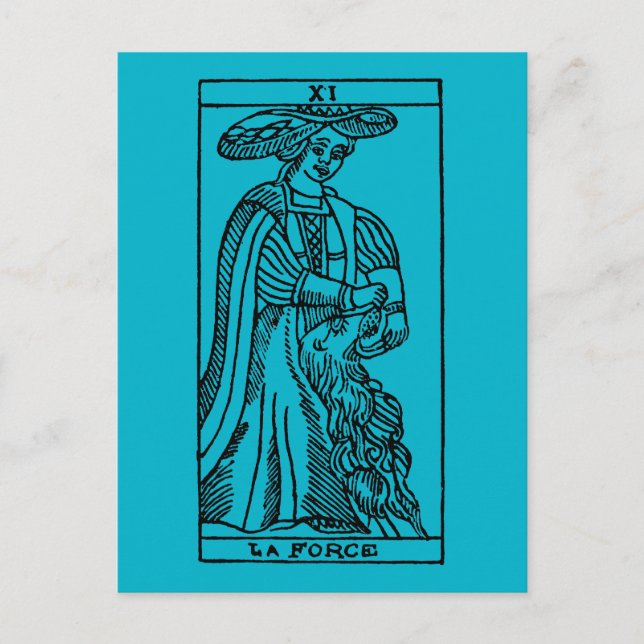 Tarjeta Tarot: Fuerza (Anverso)