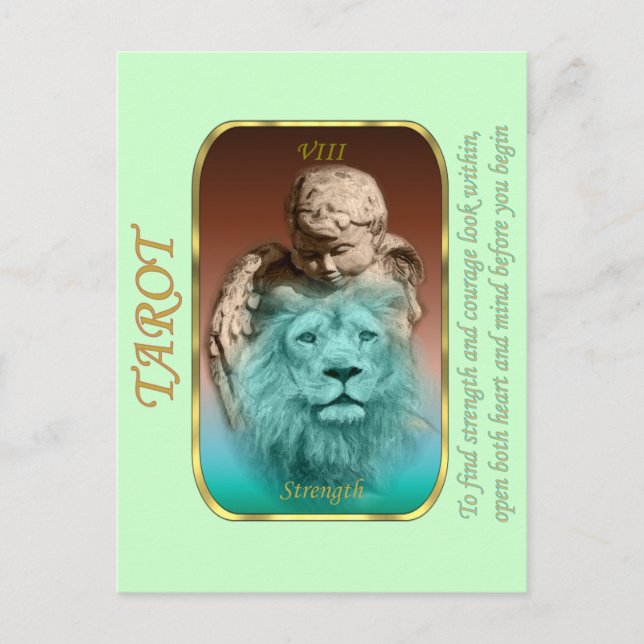 Tarjeta Tarot - Fuerza (Anverso)