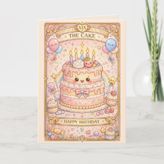 Tarjeta Tarot Kawaii de Cumpleaños “El Pastel” Monada past
