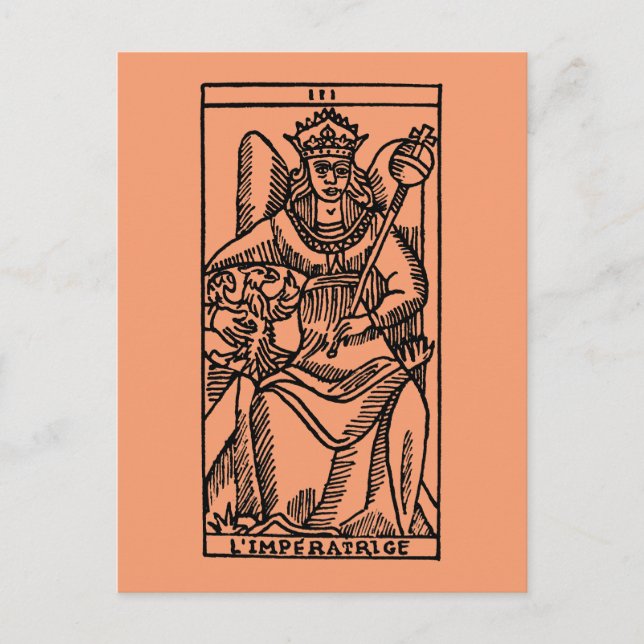 Tarjeta Tarot: La emperatriz (Anverso)