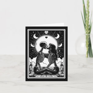 Tarjeta Tarot Los Amantes Del Gótico Skeleton Hall