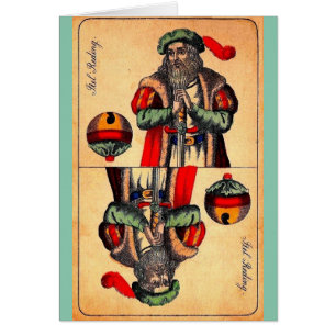 Tarjeta tarot n° 2 del siglo XIX