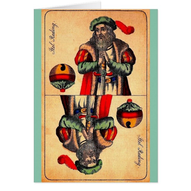 Tarjeta tarot n° 2 del siglo XIX (Frente)