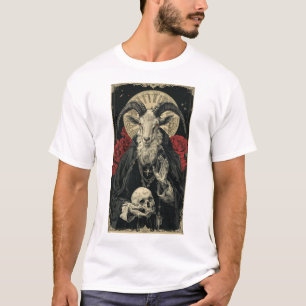 Tarjeta Tarot Satanic Goat 808 con camiseta Art No