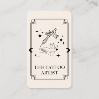 Tarjeta Tarot Tattoo Artista Celestial de la tarje