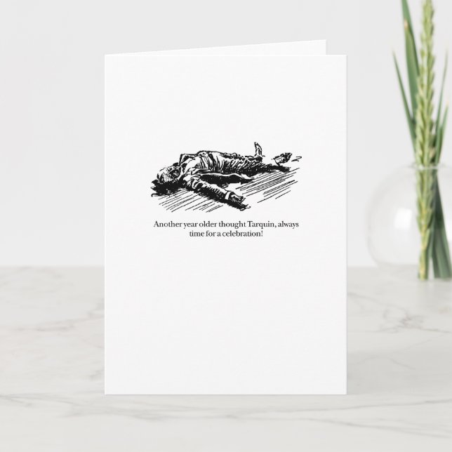 Tarjeta Tarquin y la celebración del cumpleaños (Anverso)