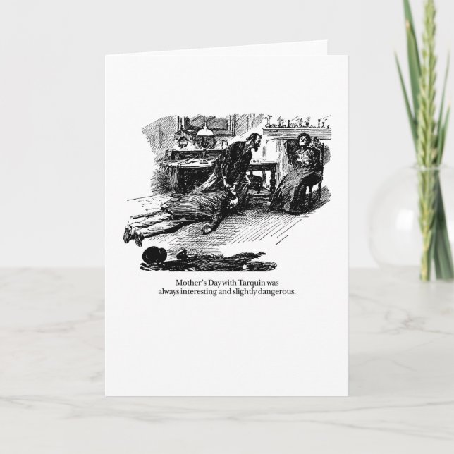 Tarjeta Tarquin y madre interesantes (Anverso)