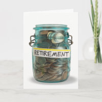 tarro de las monedas para los congrats del retiro