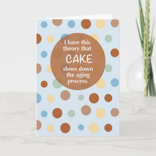 Tarjeta Tarta Cumpleaños Divertido Envejecimiento Humor Lu