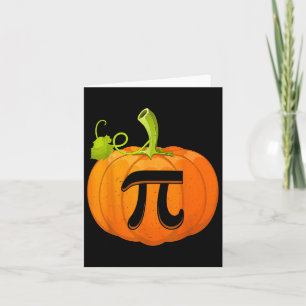 Tarjeta Tarta De Calabaza Divertida Profesora De Matemátic