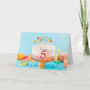 Tarjeta Tarta de cumpleaños