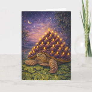 Tarjeta Tarta de cumpleaños de higo de tortuga Sulcata de 