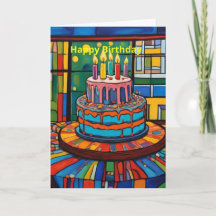Tarta de cumpleaños escalonada