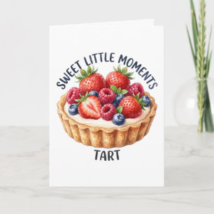 Tarjeta Tarta de Frutas de Arándanos Momentos Dulces