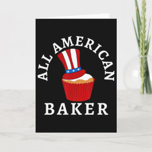 Tarjeta Tarta Patriótica Americana Del 4 De Julio Byker Us