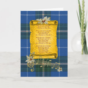 Tarjeta Tartan Provincial Original de Nueva Escocia