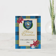 Tartan y Cresta del Clan Escocés Laing