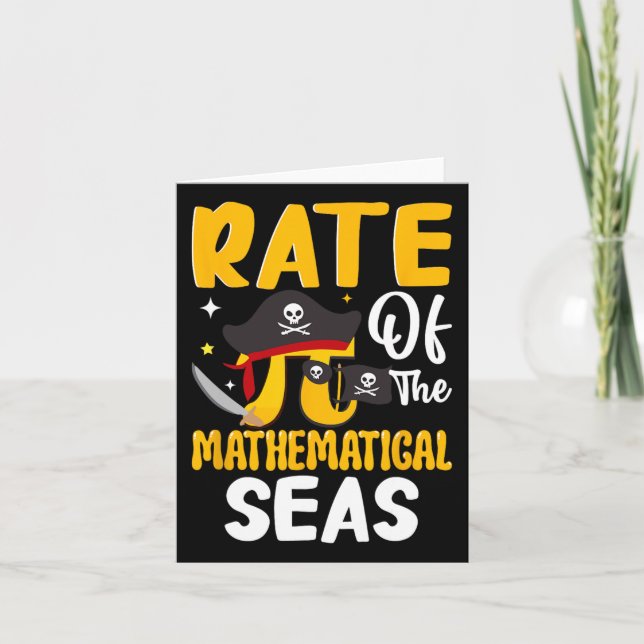 Tarjeta Tasa De Los Mares Matemáticos - Matemática De Símb (Anverso)