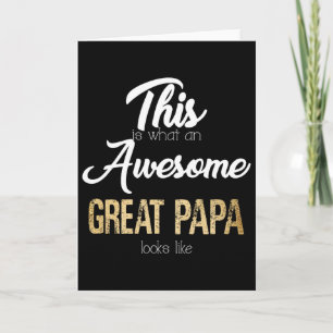 Tarjeta Tatarabuelo Especial Abuelo Genial Papa Genial