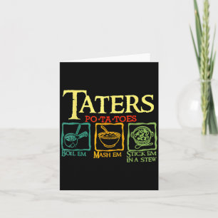 Tarjeta Tatas -ta-tomates Tato Hervir Em Aplastar Em Meter