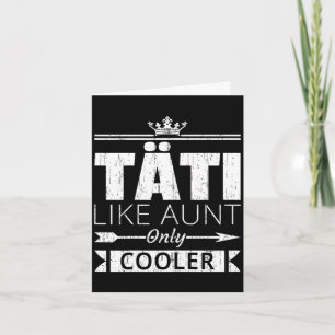 Tarjeta Tati más genial divertida tía finlandesa día de la