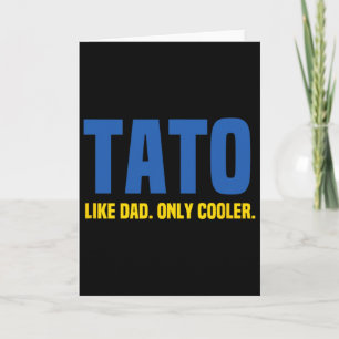 Tarjeta Tato ucraniano. Papá de Ucrania. Padre 