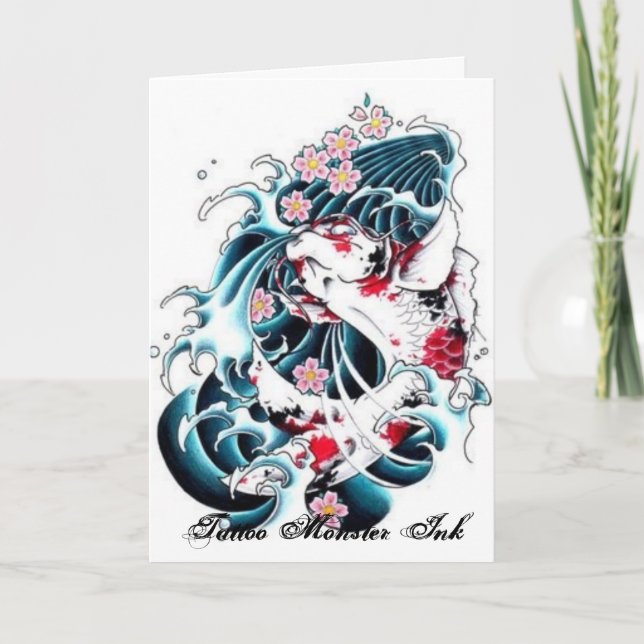 Tarjeta Tattoo Monster Ink (Anverso)