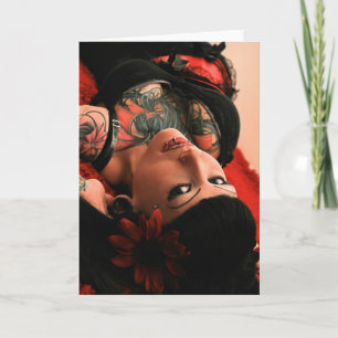 Tarjeta Tattoo Pin Up