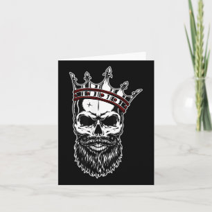 Tarjeta Tatuaje de la moda de los cráneos de los hombres