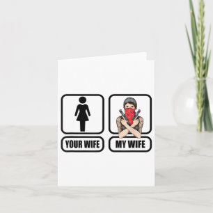 Tarjeta Tatuaje de mi esposa para hombres - Día del padre 