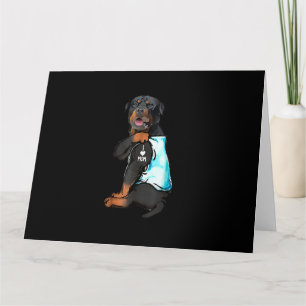 Tarjeta Tatuaje de Rottweiler amo a mamá