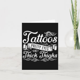 Tarjeta Tatuajes Bonitos Ojos Y Gruesos 2