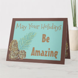 Tarjeta Taupe Y Pluma Modernas