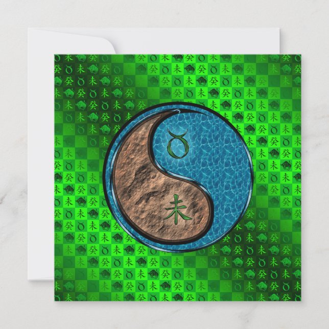 Tarjeta Tauro & Cabra de Agua (Anverso)