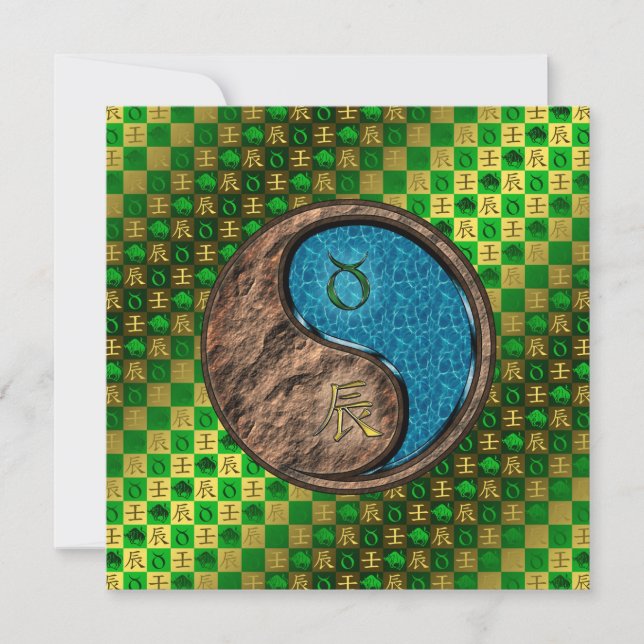 Tarjeta Tauro & Dragón de Agua (Anverso)