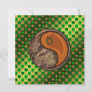 Tarjeta Tauro & Dragón de Madera