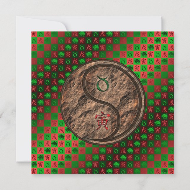 Tarjeta Tauro & Tigre de Tierra (Anverso)