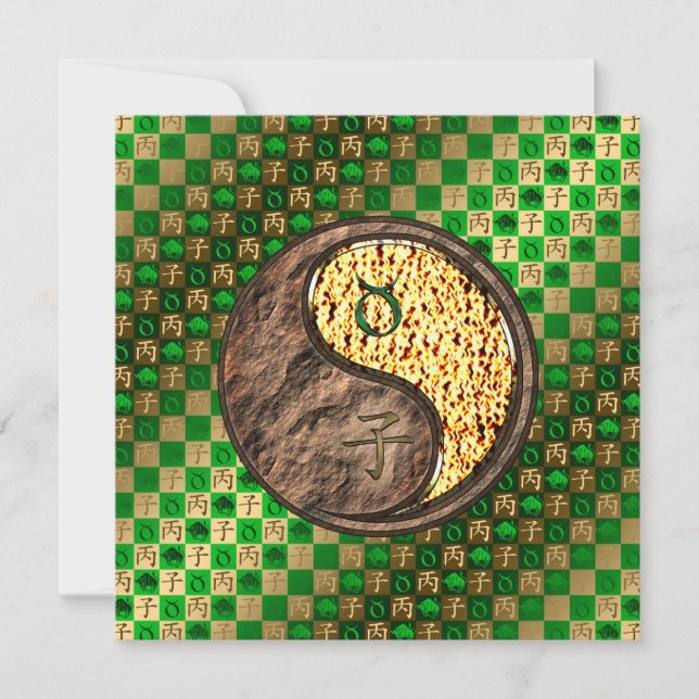 Tarjeta Tauro y rata de fuego (Anverso)