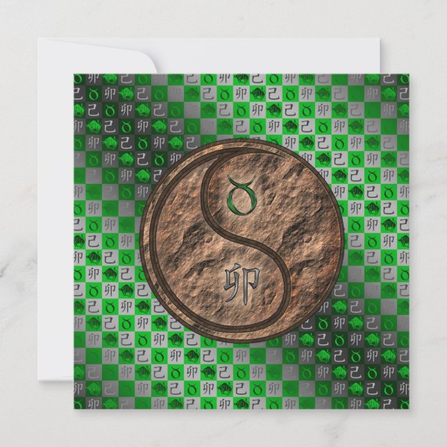 Tarjeta Taurus & Earth Rabbit (Anverso)