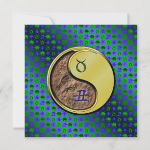 Tarjeta Taurus y Ox Metalizado