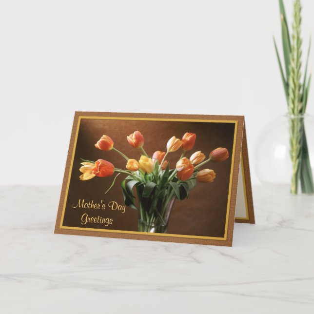 Tarjeta Tawny Tulips (Anverso)