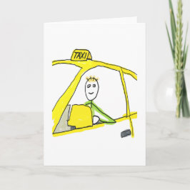 Tarjeta Taxi Driver Stickman