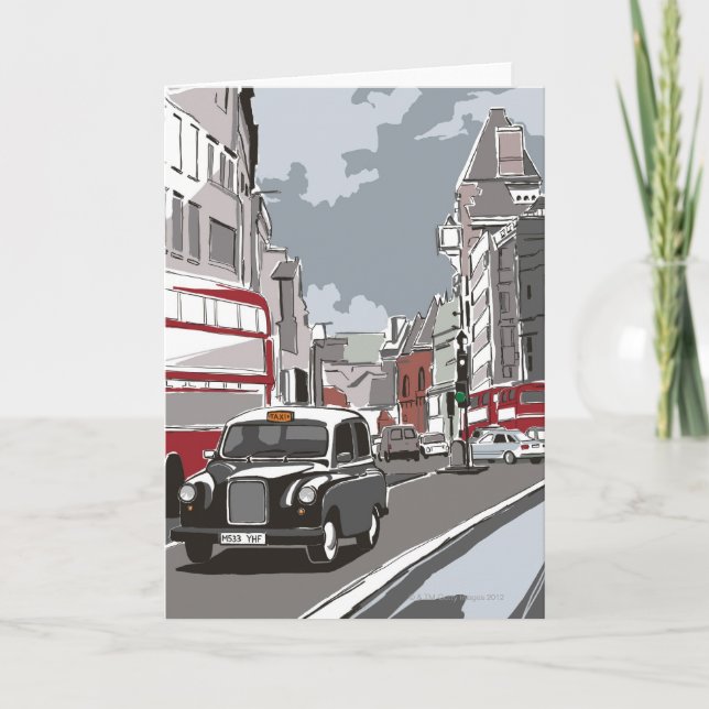 Tarjeta Taxi en Londres (Anverso)