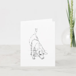 Tarjeta Taza Beagle – Perro de Tinta Dibujado a Mano