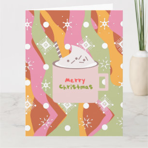 Tarjeta Taza de Campamento Divertido de Navidad