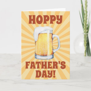 Tarjeta Taza de cerveza de Feliz Día del Padre Explosión d