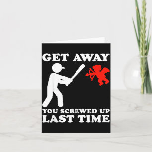 Tarjeta Taza de humor de béisbol divertida anti San Valent