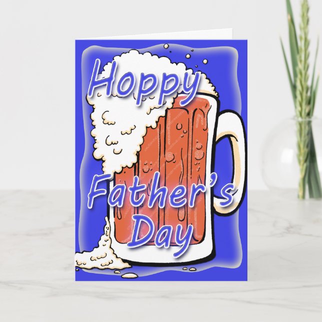 Tarjeta Taza de lúpulo de la cerveza inglesa del día de (Anverso)